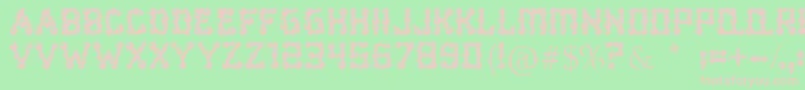 Czcionka BearBalling – różowe czcionki na zielonym tle