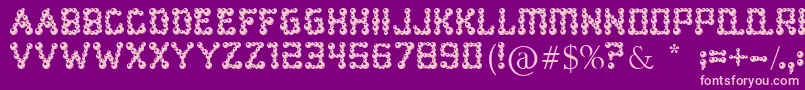 BearBalling Font – Pink Fonts on Purple Background