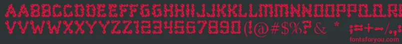 BearBalling Font – Red Fonts on Black Background