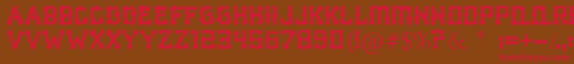 BearBalling Font – Red Fonts on Brown Background