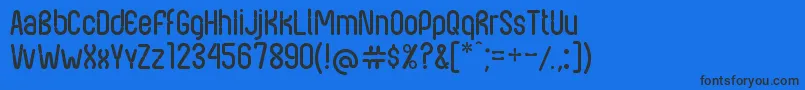 NexusFps Font – Black Fonts on Blue Background