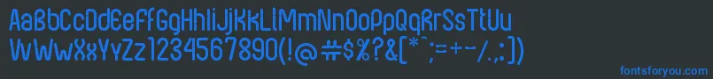 NexusFps Font – Blue Fonts on Black Background