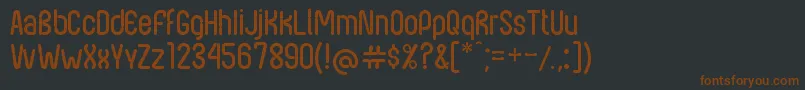 NexusFps Font – Brown Fonts on Black Background