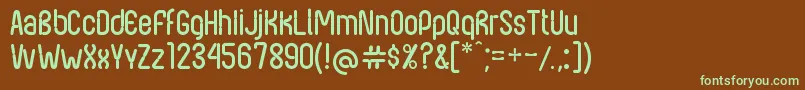 NexusFps Font – Green Fonts on Brown Background