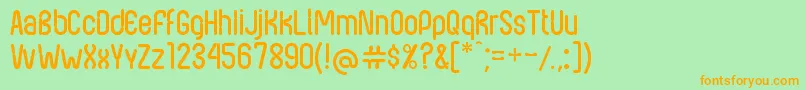 NexusFps Font – Orange Fonts on Green Background