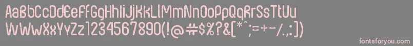 NexusFps Font – Pink Fonts on Gray Background