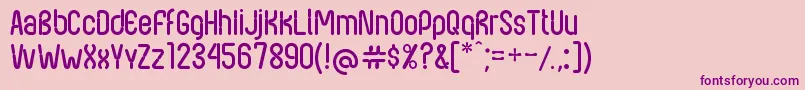 NexusFps Font – Purple Fonts on Pink Background