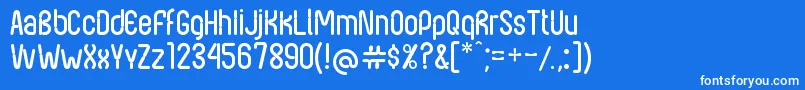 NexusFps Font – White Fonts on Blue Background