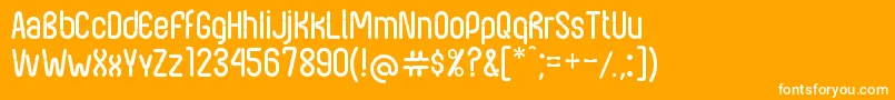 NexusFps Font – White Fonts on Orange Background