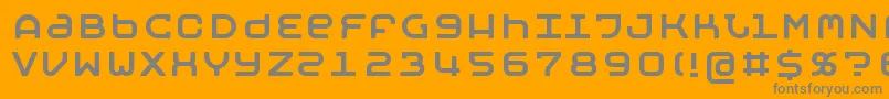 MobyReg Font – Gray Fonts on Orange Background