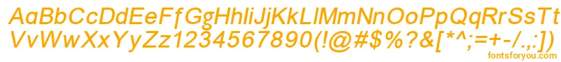 Unkoi8i-Schriftart – Orangefarbene Schriften