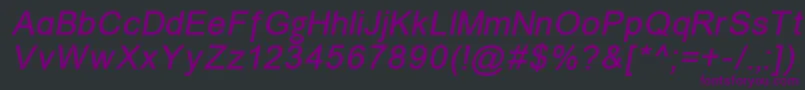 Unkoi8i Font – Purple Fonts on Black Background
