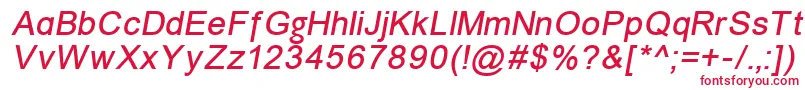 Unkoi8i Font – Red Fonts on White Background