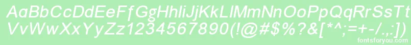 Unkoi8i Font – White Fonts on Green Background