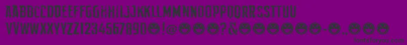 DemonSker Font – Black Fonts on Purple Background