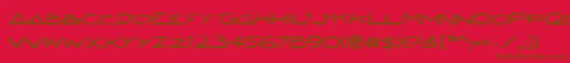 Police Jettafb – polices brunes sur fond rouge