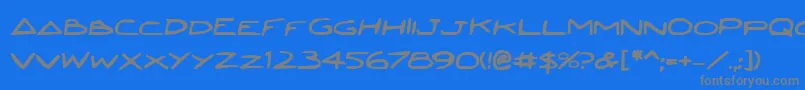 Jettafb Font – Gray Fonts on Blue Background