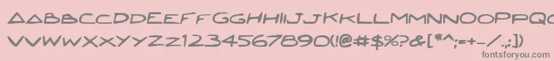 Jettafb Font – Gray Fonts on Pink Background