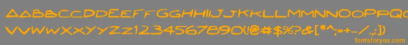 Jettafb-Schriftart – Orangefarbene Schriften auf grauem Hintergrund