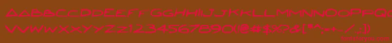 Jettafb Font – Red Fonts on Brown Background