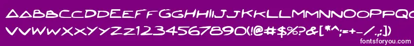 Jettafb Font – White Fonts on Purple Background
