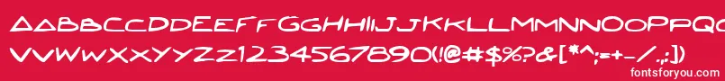 Jettafb Font – White Fonts on Red Background