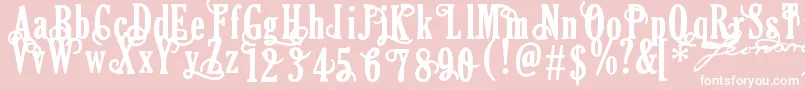 Areson Font – White Fonts on Pink Background