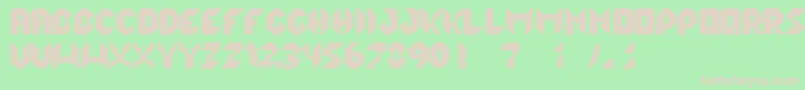 LalekHex Font – Pink Fonts on Green Background