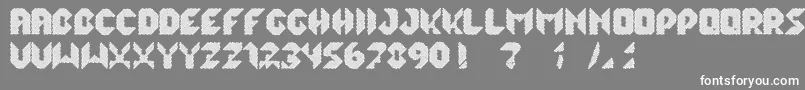 フォントLalekHex – 灰色の背景に白い文字