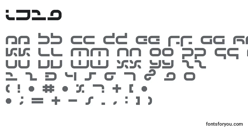 Schriftart Ij19 – Alphabet, Zahlen, spezielle Symbole