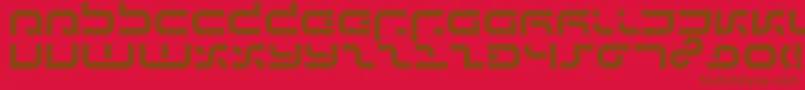 Ij19 Font – Brown Fonts on Red Background