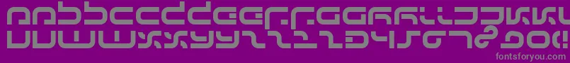 Ij19-Schriftart – Graue Schriften auf violettem Hintergrund