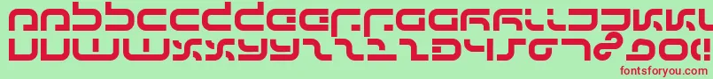 Ij19 Font – Red Fonts on Green Background