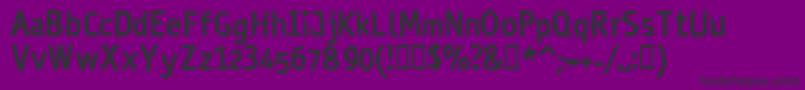 フォントRosangoBold – 紫の背景に黒い文字