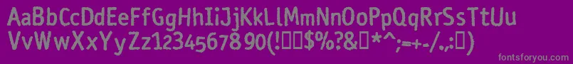RosangoBold-Schriftart – Graue Schriften auf violettem Hintergrund