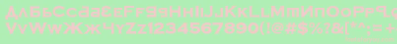 KremlinSamovarExtraBold Font – Pink Fonts on Green Background