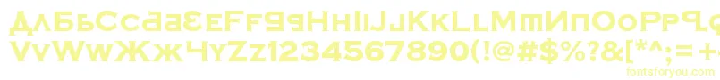Шрифт KremlinSamovarExtraBold – жёлтые шрифты