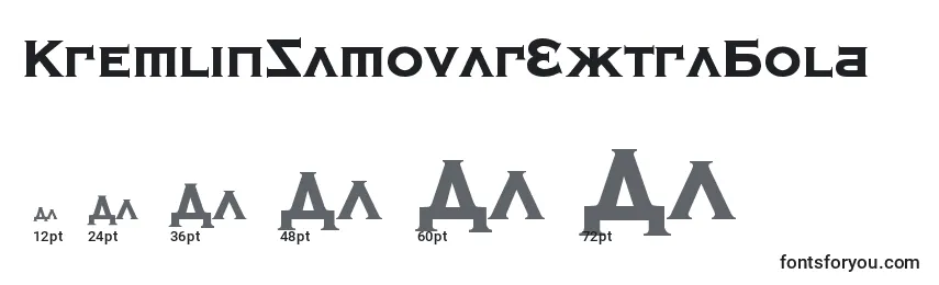 Größen der Schriftart KremlinSamovarExtraBold