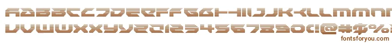 Royalsamuraigrad-fontti – ruskeat fontit valkoisella taustalla