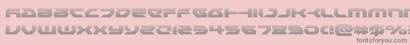 Royalsamuraigrad Font – Gray Fonts on Pink Background