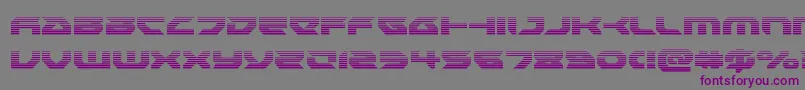 Шрифт Royalsamuraigrad – фиолетовые шрифты на сером фоне