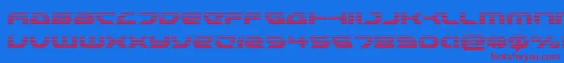 Royalsamuraigrad-fontti – punaiset fontit sinisellä taustalla