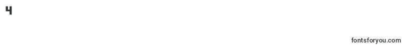 BioDiscThin-Schriftart – Schriften für die Ziffer 4