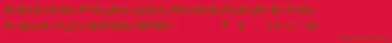 fuente BioDiscThin – Fuentes Marrones Sobre Fondo Rojo