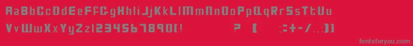 BioDiscThin Font – Gray Fonts on Red Background