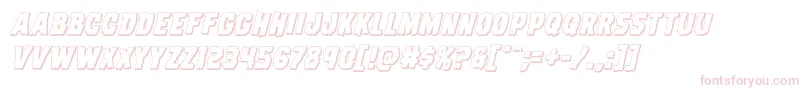 Dreadringer3Dital Font – Pink Fonts on White Background