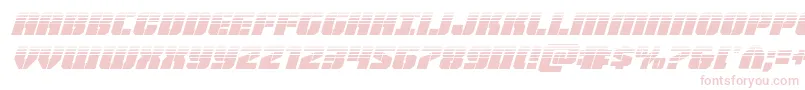 Czcionka Warpthrusterhalfital – różowe czcionki na białym tle