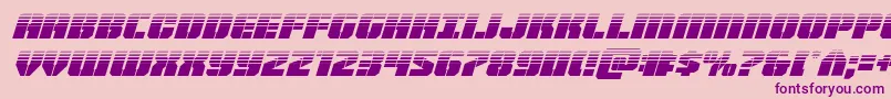 Warpthrusterhalfital Font – Purple Fonts on Pink Background