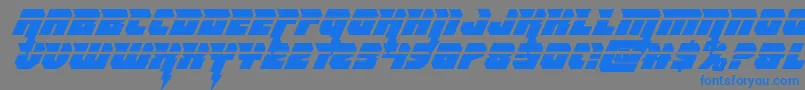 Thundertitanlaser Font – Blue Fonts on Gray Background