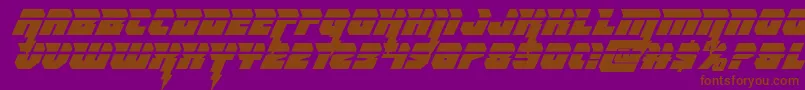 Thundertitanlaser Font – Brown Fonts on Purple Background